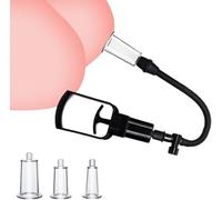 Nipple Sucker Clit Sucker Enlargement Enlarger Set Trigger Pump (3 Pcs Cup Sizes Enlarger Suction Vacuum Suck Enhancer Breast Clip Breast Sucker for Women Sex Toys