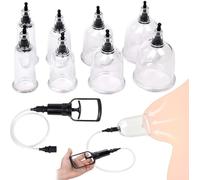 Nipple Sucker Enlarger 4 Pairs 4 Sizes Nipple Sucker Pussy Pump Breast Clit Suction Enlarger Vacuum Suction Cupping Sex Toys (Black 4 Pairs)