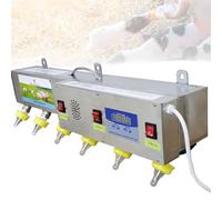 Nipples Lamb Drink Feeder Wall Mounted with Sound Simulation Multifunctional Constant Temperature Milk and Water Feeder for Cattle Sheep Pigs