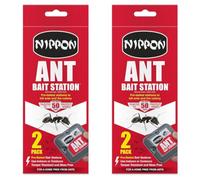 Nippon Ant Bait Station Twin Pack x2, 4 Pre-Baited Stations