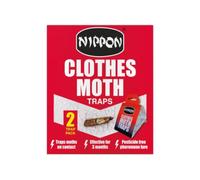 Nippon Clothes Moth Trap Odourless, Pesticide-Free Protection 2 Pack