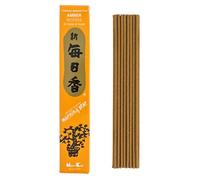 Nippon Kodo Morning Star Amber Incense - Japanese Style Incense 50 Bars - Includes Censer