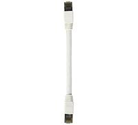 Nippon Labs Cat 8 Ethernet Cable 0.5 feet - White| 2GHz, 40G, 24AWG, S/FTP - Shielded Latest 40Gbps 2000Mhz SFTP Patch Cord, Heavy Duty High Speed Cat8 LAN Network RJ45 Cable- in Wall, Outdoor