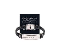 NIQIPOK - Adjustable Handmade Engraved Motivational Bracelet for Women, Ajustable, Metal, No Gemstone