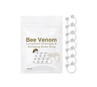 NIQIPOK Bee Venom Lymphatic Drainage Nose Ring, Can Speed Up Basal Metabolic Rate and Bee Vitality