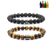 NIQIPOK Glame Anti Alcohol Bracelet, Glame International Anti Alcohol Bracelet GM Mgnetic Bead to Reduce the Urge to Drink Jewelry for Women Men Helps Relief Anxiety Frustration Irritability, One Size