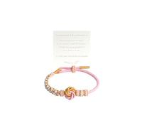NIQIPOK To My Granddaughter Bracelet A Link That Can Never Be Undone Peach Blossom Bracelet from Grandma,Always Be Brave And Be Strong Adjustable Braided Bracelets Granddaughter Bracelet, Adjustable
