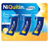 NiQuitin 2mg Minis Citrus Lozenges - Citrus Flavour (3 x Pack of 20 Minis Nicotine Lozenges) - Smoking Craving Relief in Just 3 Minutes* - On The Go - Pocket Sized Containers.