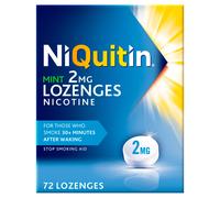 NiQuitin 2mg Nicotine Lozenges - (72 Mint Lozenges) Effective Craving Relief - Stop Smoking Aids fo