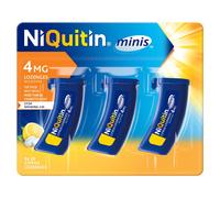 NiQuitin 4mg Minis Citrus Lozenges - Citrus Flavour (3 x Pack of 20 Minis Nicotine Lozenges) - Smoking Craving Relief in Just 3 Minutes* - On The Go
