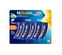 NiQuitin Minis Mint 4 mg Lozenges - Effective Smoking Craving Relief - Practical Pocket-Sized Container - 100 Mini Lozenges - Fast Acting Relief - Reduce and Quit Smoking Aid