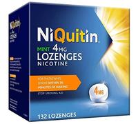 NiQuitin 4mg Nicotine Lozenges - Mint Flavour (132) - Fast, Effective Craving Relief - Stop Smoking Aids for Taking at Home Or On The Go - for Help Quitting Or Reducing Smoking