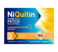 NiQuitin Clear Nicotine Patches Step 2 14mg, Pack of 7 (1 Week)