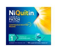 NiQuitin Clear Patch 21mg - 14 Patches - Step 1