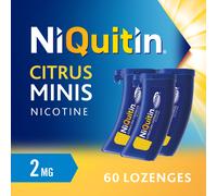 NiQuitin Minis 2mg Citrus Lozenges 60 Pack
