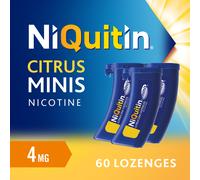 NiQuitin Minis 4mg Citrus Lozenges 60 Pack
