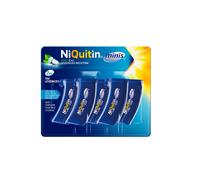 NiQuitin Minis Mint 2 mg Lozenges - Effective Smoking Craving Relief - Practical Pocket-Sized Container - 100 Mini Lozenges - Relieve Sudden Cravings