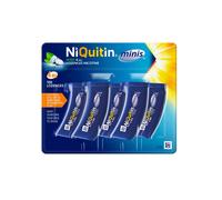 NiQuitin Minis Mint 4 Mg Lozenges - Effective Smoking Craving Relief - Practical Pocket-Sized Container - 100 Mini Lozenges - Fast Acting Relief - Re