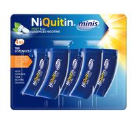 NiQuitin Minis Mint Nicotine Lozenges 4mg, Pack of 100