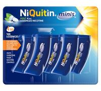 NiQuitin Minis Mint Nicotine Lozenges 4mg, Pack of 100 | Stop or reduce smoking or vaping, 4mg for people who smoke more than 20 cigarettes daily, mint, relief starts in 3 minutes