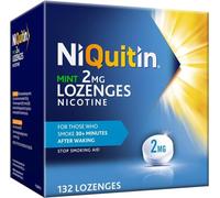 NiQuitin Mint 2 mg Lozenges - Effective Smoking Craving Relief - 132 - Long-Lasting Effect - Reduce and Quit Smoking Aid and Vaping