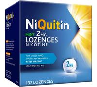 NiQuitin Mint 2 mg Lozenges - Effective Smoking Craving Relief - 132 Lozenges - Long-Lasting Effect - Reduce and Quit Smoking Aid