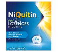 NiQuitin Mint 2 mg Lozenges - Effective Smoking Craving Relief - 132 Lozenges - Long-Lasting Effect - Reduce and Quit Smoking Aid