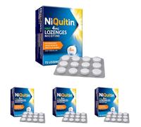 NiQuitin Mint 4 mg Lozenges - Effective Smoking Craving Relief - 72 Lozenges - Long-Lasting Effect - Reduce and Quit Smoking Aid (Pack of 4)
