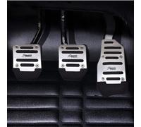 NIRBO Car Manual Pedals Set, Stainless Steel Transmission Pedals Foot Pedals Replacement For Alfa Romeo 147 156 159 166 Mito,Silver