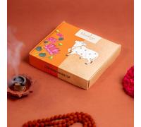 Nirmalaya Organic Cow Dung Havan Cups (15 pcs) | Desi Cow Dung Dhoop Cups for Pooja - Jatamassi, Loban, Guggal