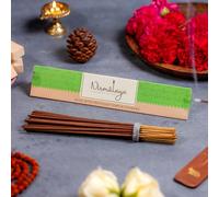 Nirmalaya Premium Tulsi Incense Sticks | Natural Agarbatti Sacred Flowers | 40 Each Pack | Burn Time 25 Min | Charcoal-Free Luxury for Pooja, Meditation & Yoga