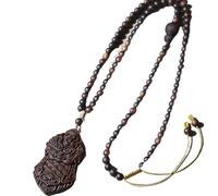 NIRNHYRUR Bracelet Vietnam Nha Trang White Agarwood 7mm Sinking Grade Honey-Sweet Car Pendant(Beads 6mm)