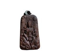 NIRNHYRUR Bracelet Vietnam Nha Trang White Agarwood Bodhisattva Samantabhadra Eight Guardian Deities Resin-Filled Pendant Handpiece