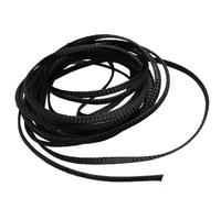 NIRNHYRUR Cable Protector Spiral Cable Management Sleeve System, 1 Meter Wire Sleeving Spirals Wrapping 1-50mm Black Nylon Mesh Tube Expandable Insulated Braid 5(1mm 5 meter)
