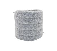 NIRNHYRUR Fluffy Shoelaces 20 Pair Soft 15mm Big Fat Fluffy Fuzzy Laces Wide Flat Plush Towel for Casual Shoes(Gray-1pair,120cm)