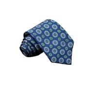 NIRNHYRUR Ties for men Men's Fashion Silk Tie 7.5cm Soft Novelty Necktie Blue Green Orange Color Ties For Men Dot Floral Bowtie Wedding Business(60)