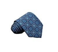 NIRNHYRUR Ties for men Men's Fashion Silk Tie 7.5cm Soft Novelty Necktie Blue Green Orange Color Ties For Men Dot Floral Bowtie Wedding Business(Dark Green)