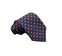 NIRNHYRUR Ties for men Men's Fashion Silk Tie 7.5cm Soft Novelty Necktie Blue Green Orange Color Ties For Men Dot Floral Bowtie Wedding Business(White)