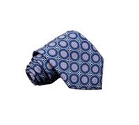 NIRNHYRUR Ties for men Men's Fashion Silk Tie 7.5cm Soft Novelty Necktie Blue Green Orange Color Ties For Men Dot Floral Bowtie Wedding Business(42)