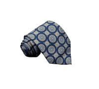 NIRNHYRUR Ties for men Men's Fashion Silk Tie 7.5cm Soft Novelty Necktie Blue Green Orange Color Ties For Men Dot Floral Bowtie Wedding Business(35)