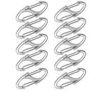 NIRNHYRUR Zipper Clips Zipper Clips Theft 150Pcs Clip Deterrent Dual Opening Pull Replacement Keep The Zip Closed for Backpacks(Antique Silver)