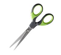 Nirosta Soft Grip Scissors 17cm, Sharp Kitchen & Home Tool, All purpose, Multipurpose Kitchen Shears, General Home Office Use, Stainless Steel, Anti-Slip Comfort Grip, 21x7x1cm, Grey & Green