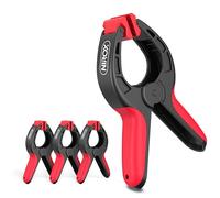 Nirox Set of 4 Spring Clips - Clamps with Large Span Width - High Clamping Force of The Spring clamp - Clamps with moveable Jaws - Tension Clamps