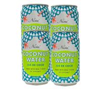 Niru's Coconut Water Jus De Coco 310ml Made with Real Pieces of Coconut Natural Refreshing Tender Coconut Drink No Artificial Colours or Preservatives Pack of 4