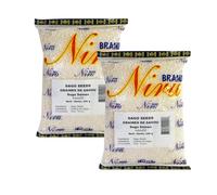 Niru's Sago Seeds Small 250g Tapioca Pearls for Cooking Desserts Soft Texture Ideal for Sabudana Khichdi and Pudding Product From India Pack of 2