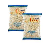 Niru's White Rice Flakes 400g Poha Light and Nutritious Flattened Rice Ideal for Healthy Breakfast, Snacks and South Indian Dishes Pack of 2