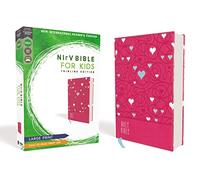 NIrV, Bible for Kids, Large Print, Leathersoft, Pink, Comfort Print: Thinline Edition