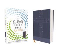 NIrV, Clear Focus Bible for Kids (Help Kids with ADHD or Dyslexia Read with Confidence), Leathersoft, Blue