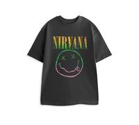 Nirvana Adult Short Sleeved T-Shirt (Charcoal) in Grey | Size: XL Nirvana Grey XL