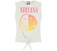 Nirvana Amplified Collection - Gradient Spliced Top white L